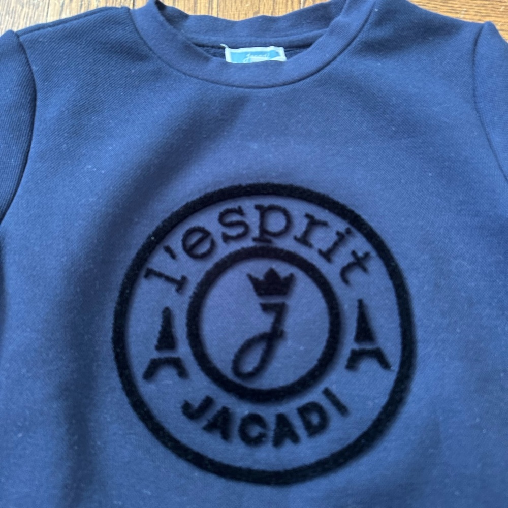 Jacadi Dark Blue Logo Fleece Sweatshirt - Picture 2 of 5